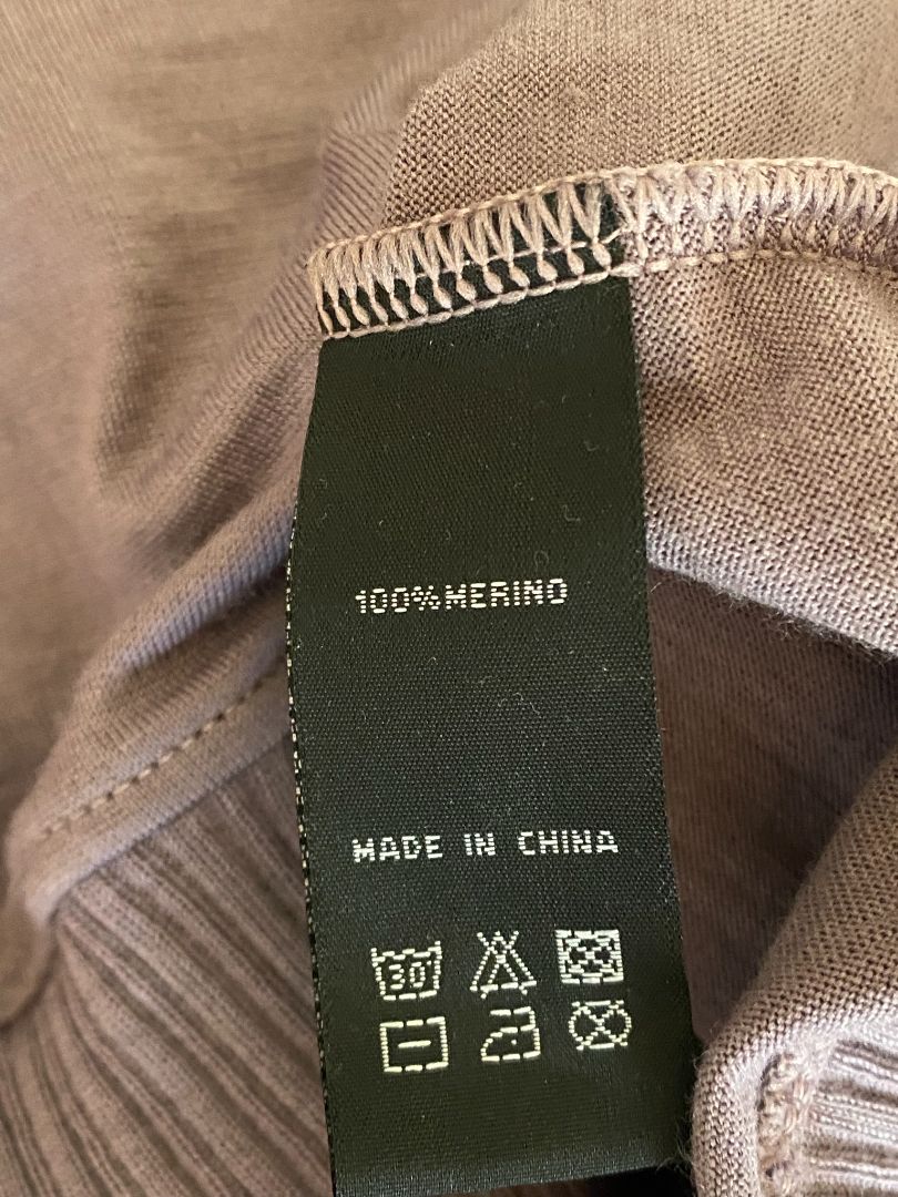 Dusty Mauve Siren Merino Top, L