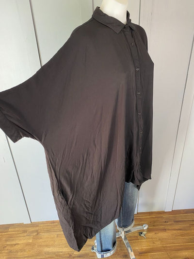 Black She Street Oversized  shirt, F