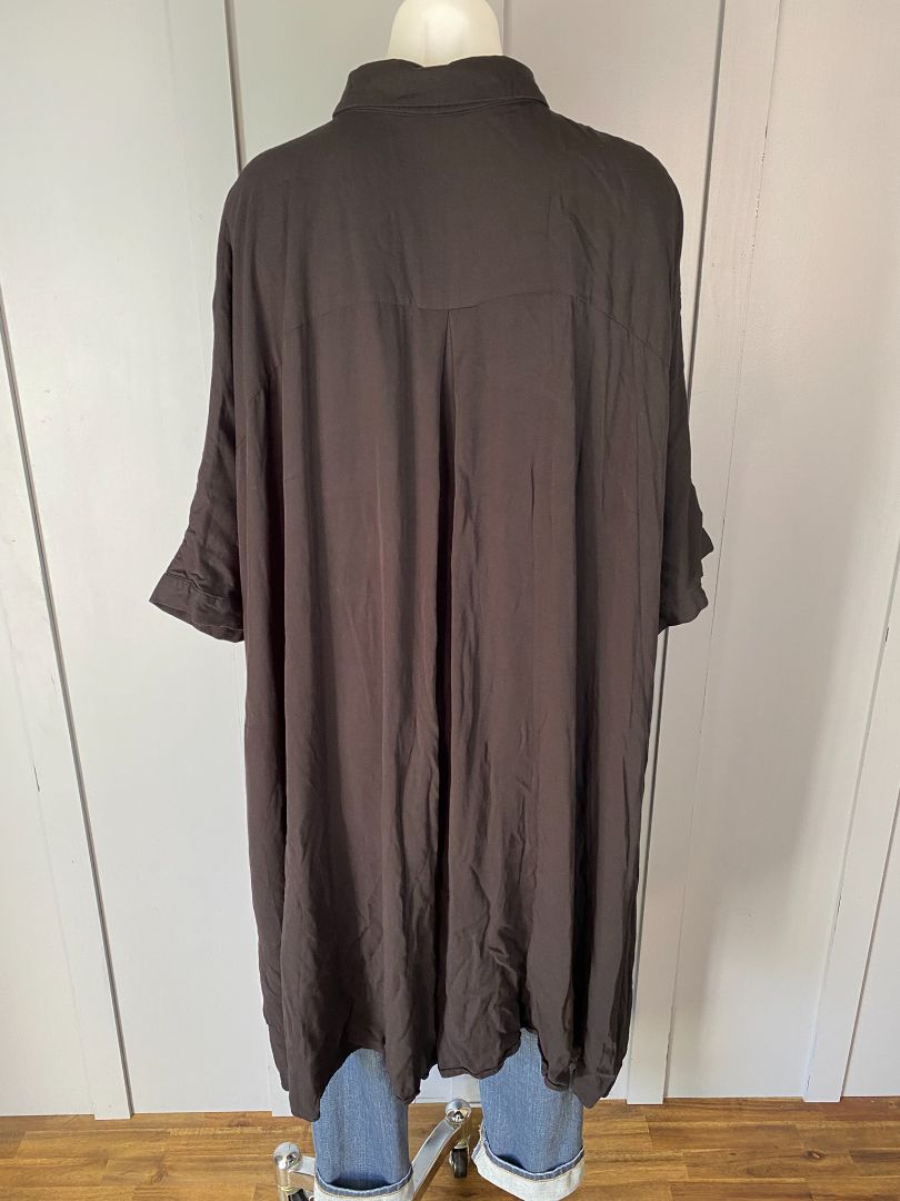 Black She Street Oversized  shirt, F