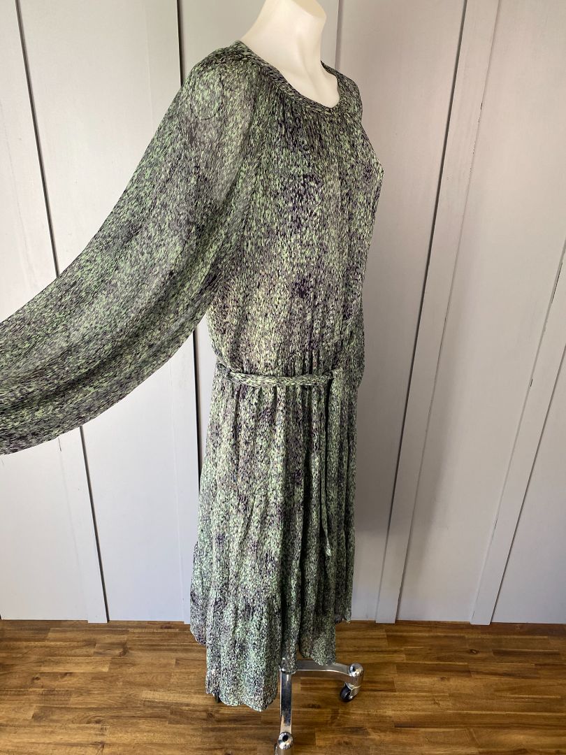 Green & Blue print Seeking Lola Dress, 16