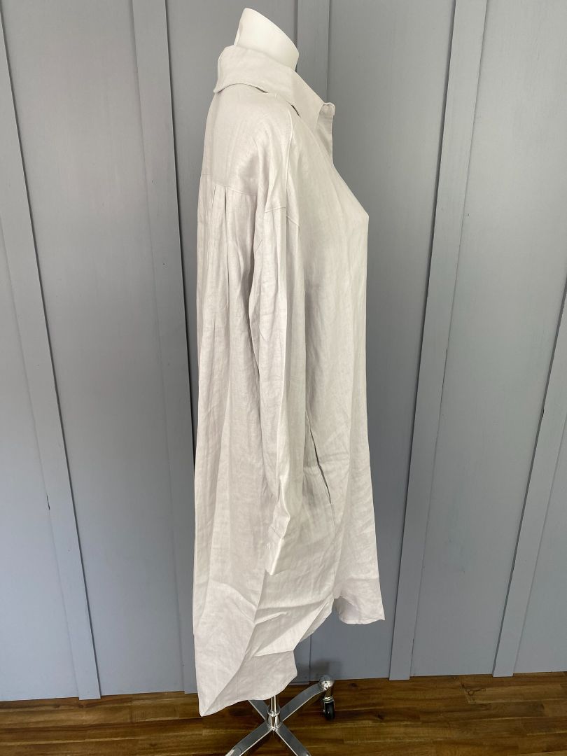 BNWT Silver G-7 Linen Dress, XS, S, M