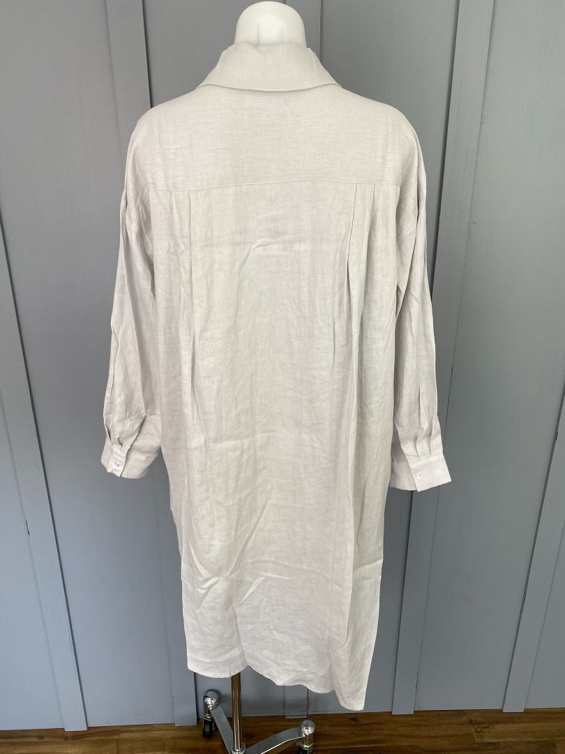 BNWT Silver G-7 Linen Dress, XS, S, M