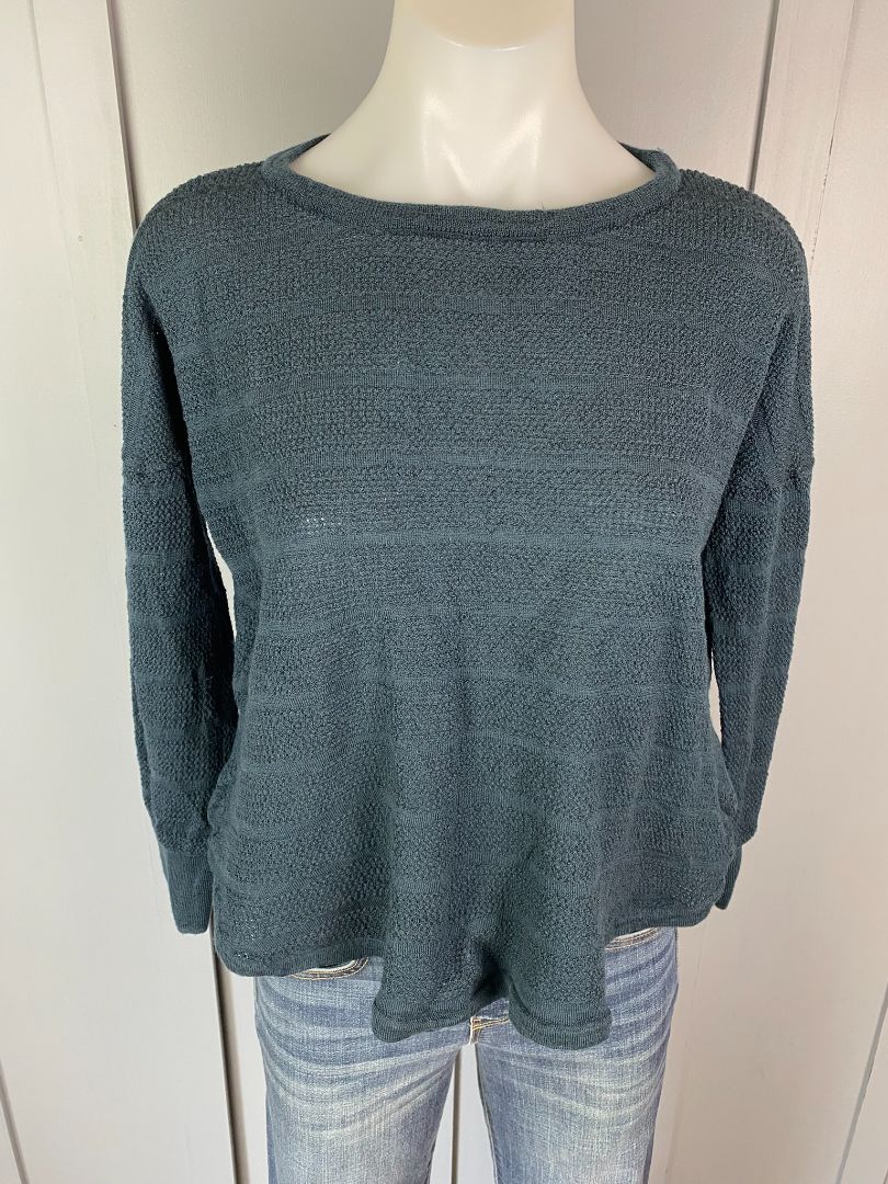 Dark Teal Max Merino Top, S