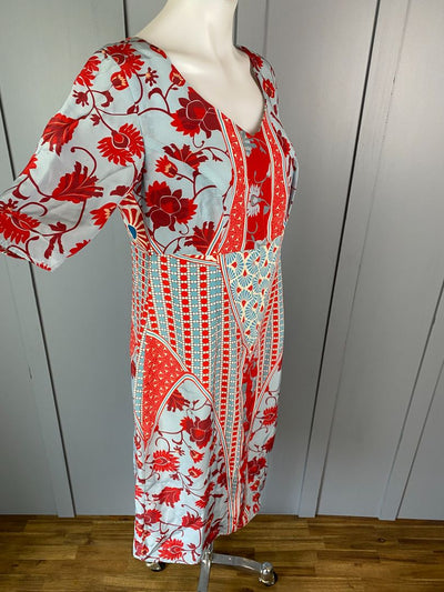 BNWT Blue & Red print Smith & Boston Dress, 10