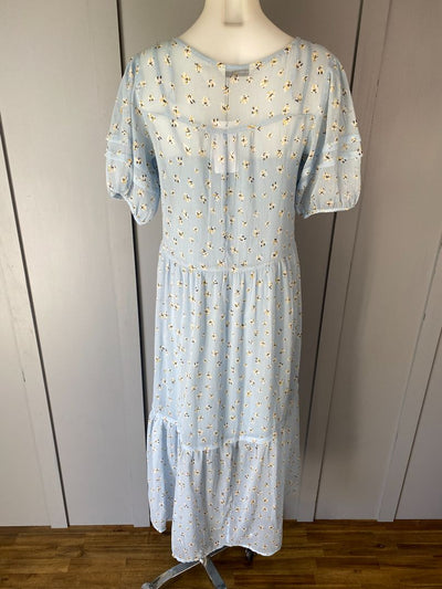 BNWT Pale Blue & Multi print Stradivarius Dress, S