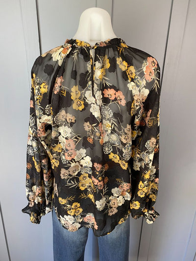 Black & multi floral Leila + Luca Tops, 10