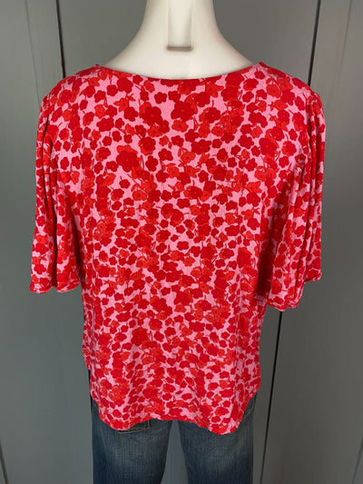 Red & Pink print Whistle Top, 16
