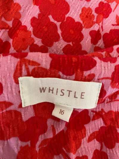Red & Pink print Whistle Top, 16