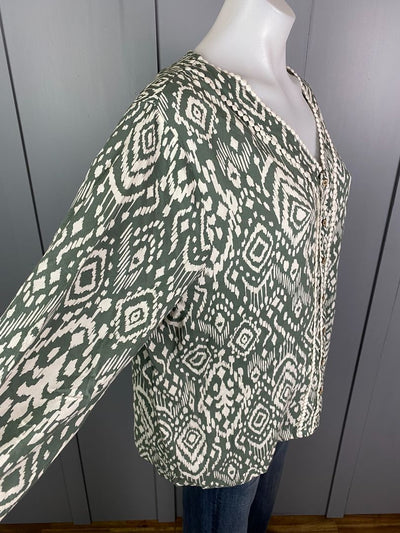 BNWT Green print Brakeburn Top, 14