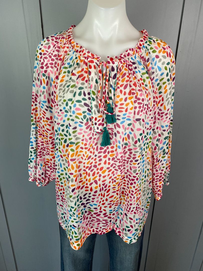 Multi print Stella + Gemma Top, S