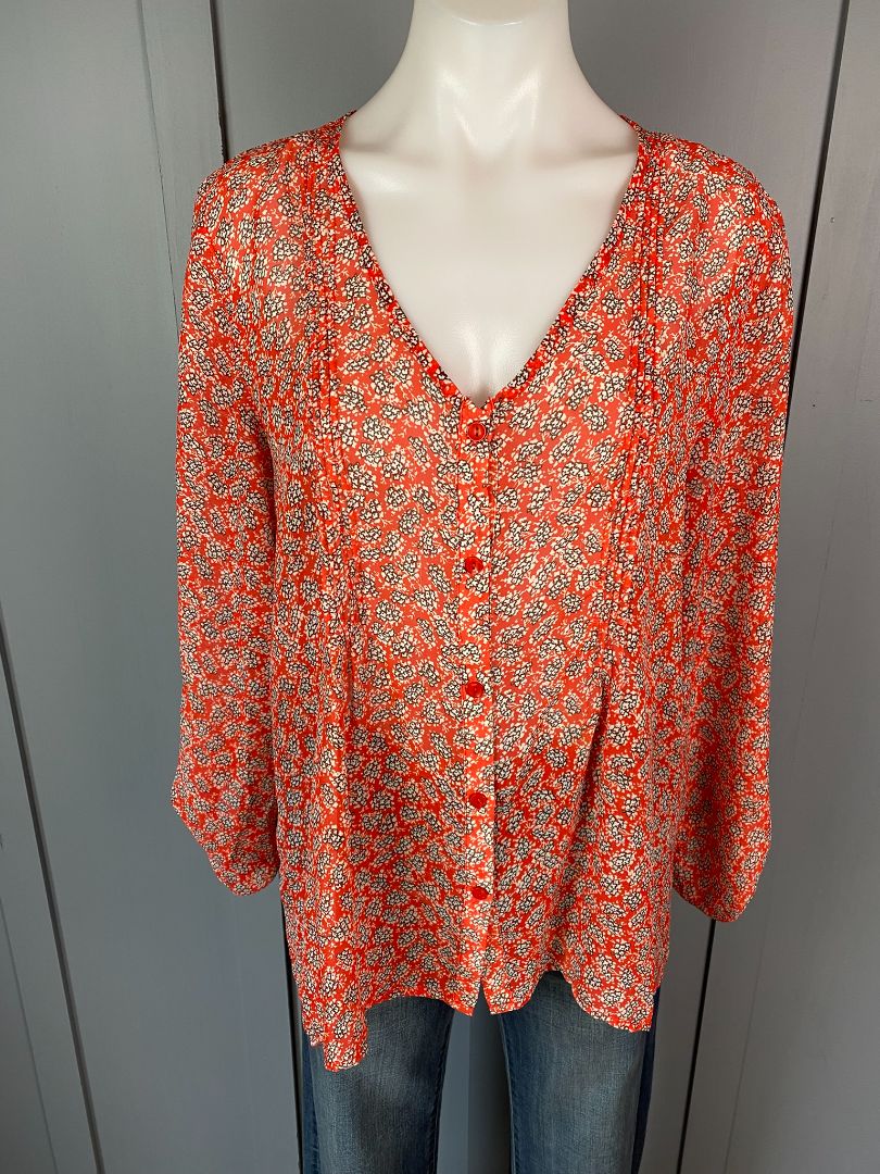 Red print Ketz Ke Shirt/Blouse, 14