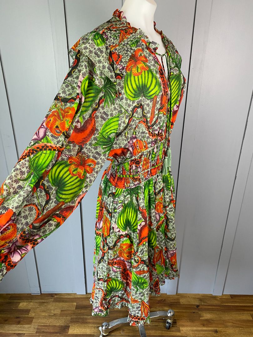 Multi print Coop Dress, M