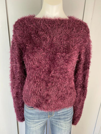 Burgundy Scanlan Theodore Top, XS