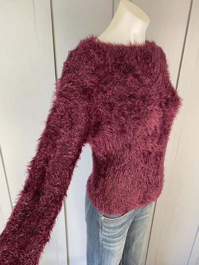 Burgundy Scanlan Theodore Top, XS