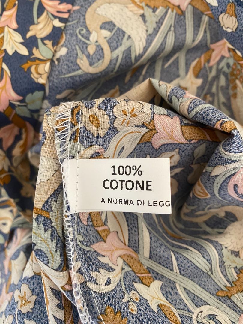 BNWT Blue paisley AOK clothing Shirt, L