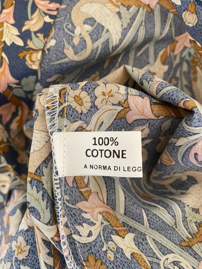 BNWT Blue paisley AOK clothing Shirt, L