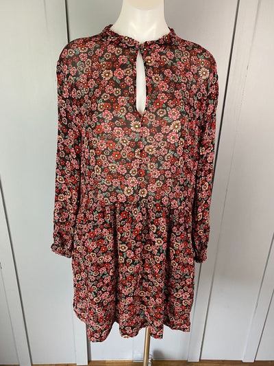 Multi floral print Max Dress, L