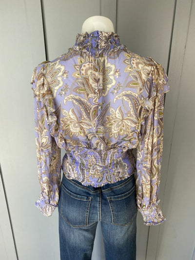 Lavender print Zimmerman Tops, 8