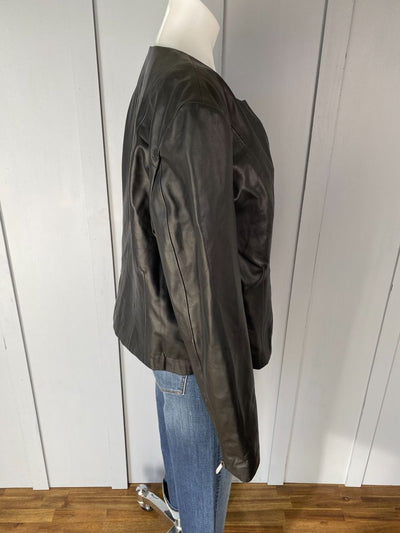 BNWT Black Sabena Leather Jacket, 14