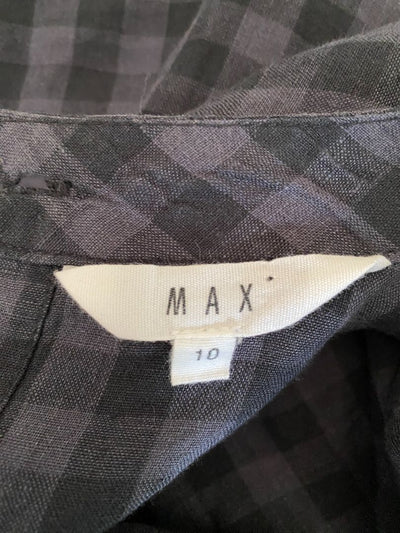 Black & Beige stripe Decjuba Dress, S