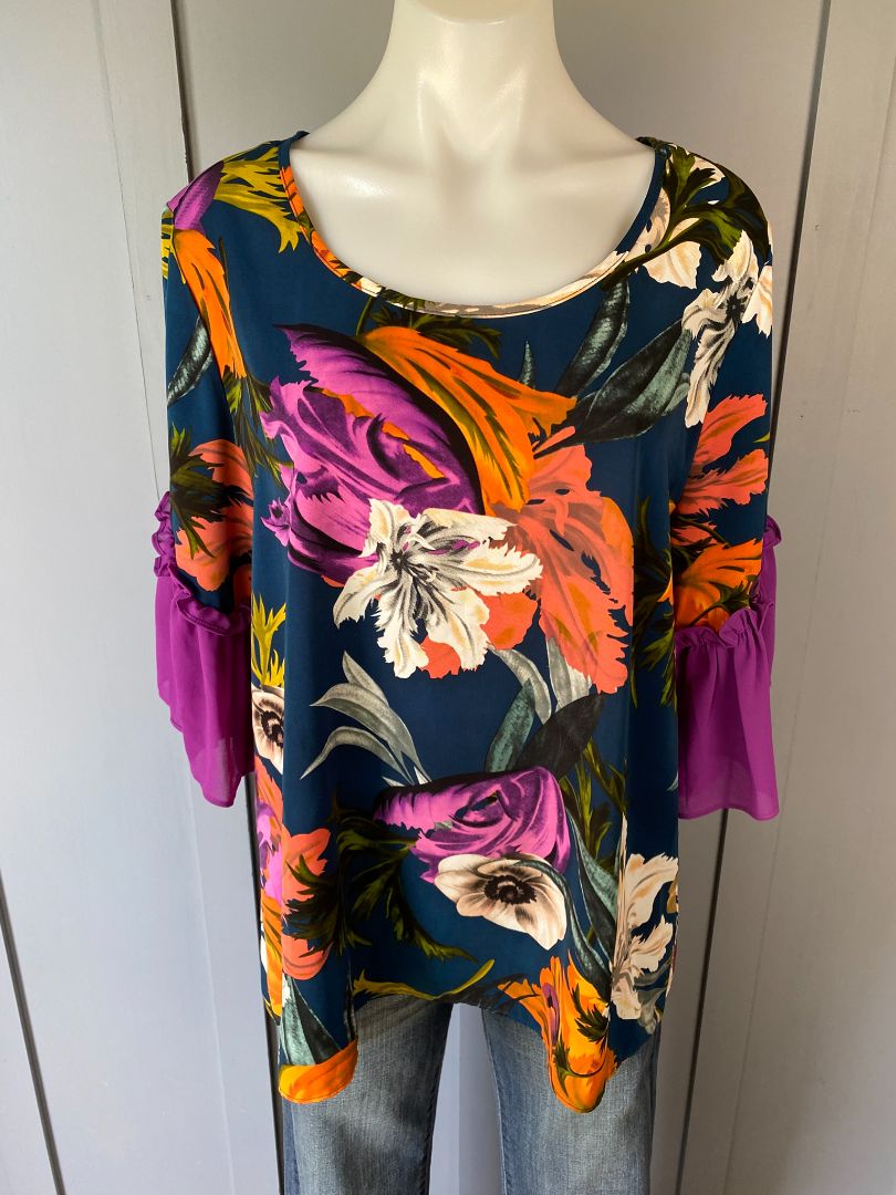 Multi print Charlo Top, L