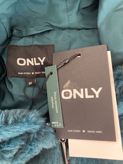 BNWT Teal Only Faux Fur, M