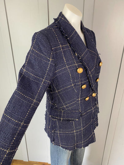 BNWT Navy check Madison the label Blazer, M