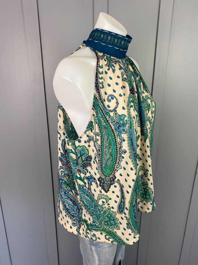 BNWT Green print Repertoire Tops, 14