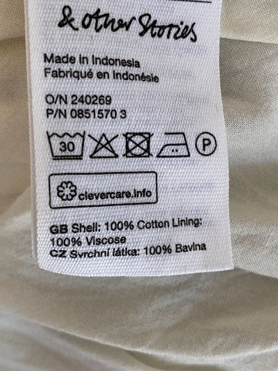 Blue & Cream small floral & Other Stories Dress, S