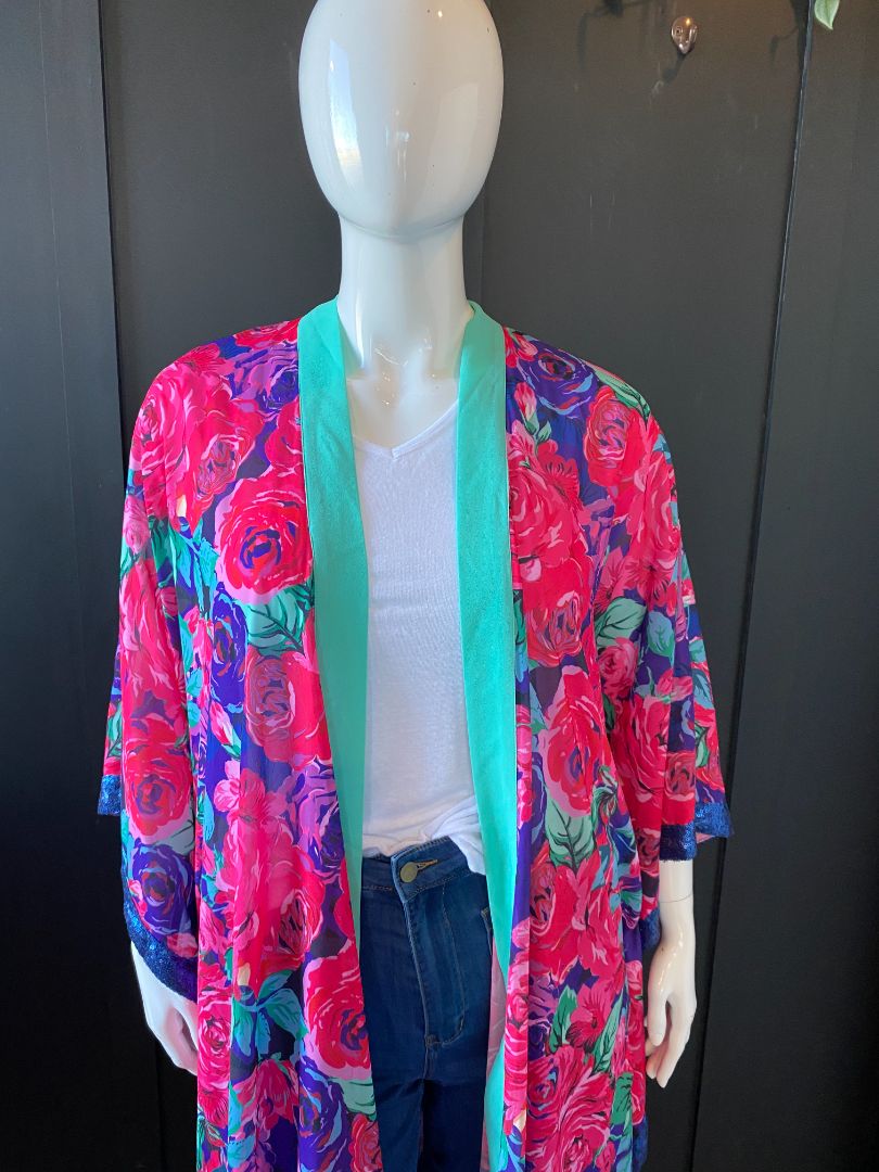 BNWT Exclusive print Stella Royal Kimono, O/S