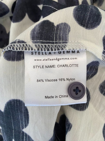 Cream & Grey print Stella + Gemma Shirt, 12