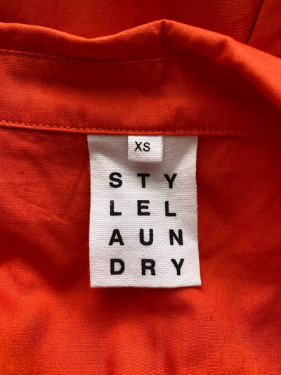 Orange Style Laundry Shirt, XS