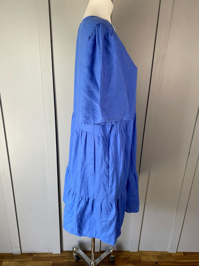 Blue Seeking Lola Linen Dress, 16