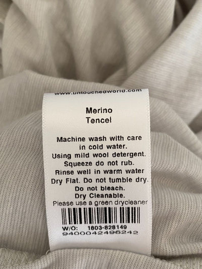 Light Grey Untouched World Long Merino Cardie, L