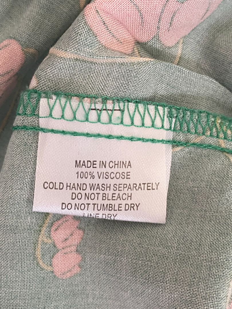 Green & Pink floral Fria Dress, 16