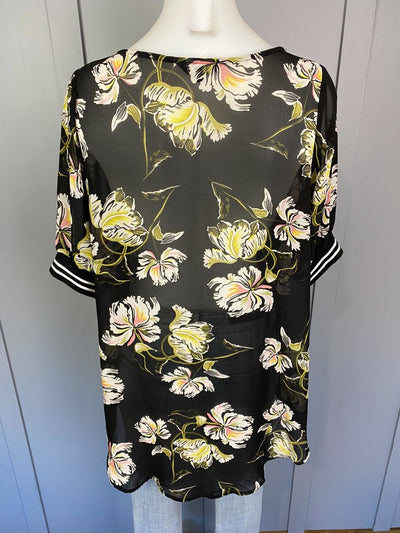 Black floral Zafina Tops, 12