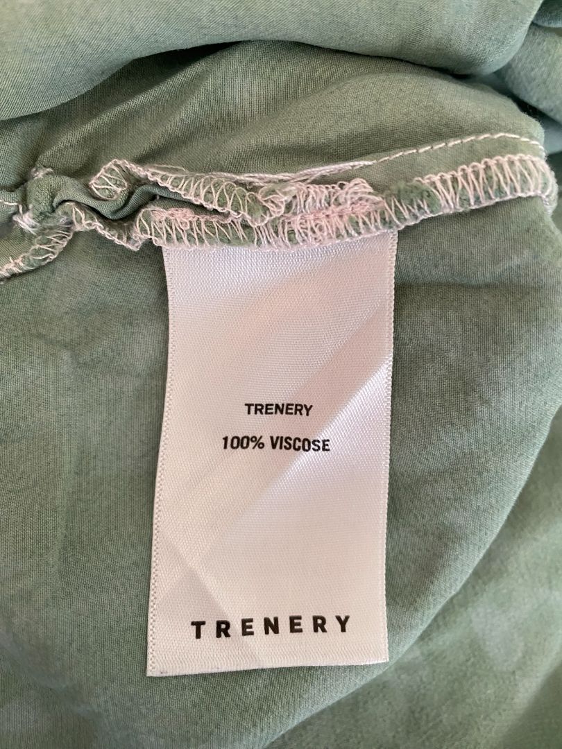 Green Mottle Trenery Top, L