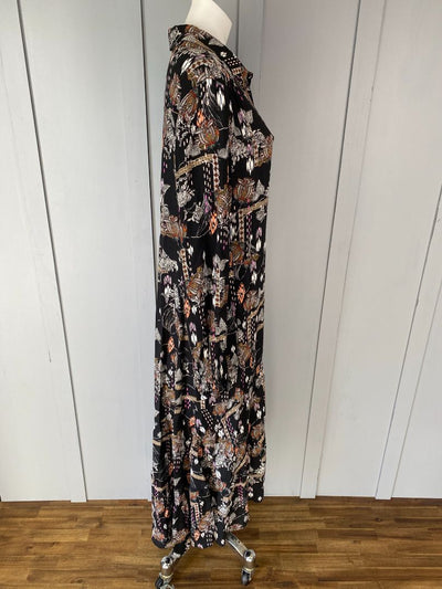 Black & Multi print Verge Dress, L