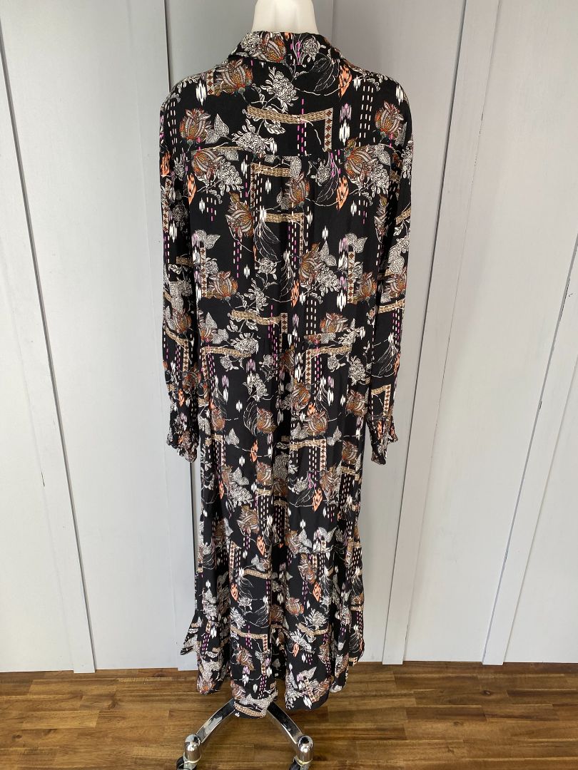 Black & Multi print Verge Dress, L