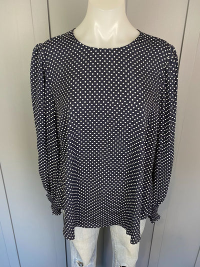 Black & white spot Witchery Tops, 12