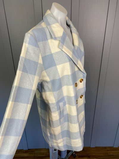 BNWT Powder blue check Swanndri Coat, 14