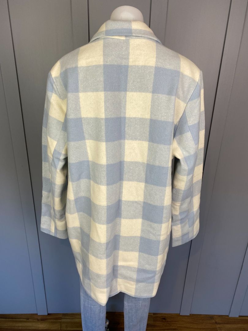 BNWT Powder blue check Swanndri Coat, 14