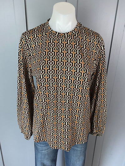 BNWT Browns print Lemon Tree Tops, S