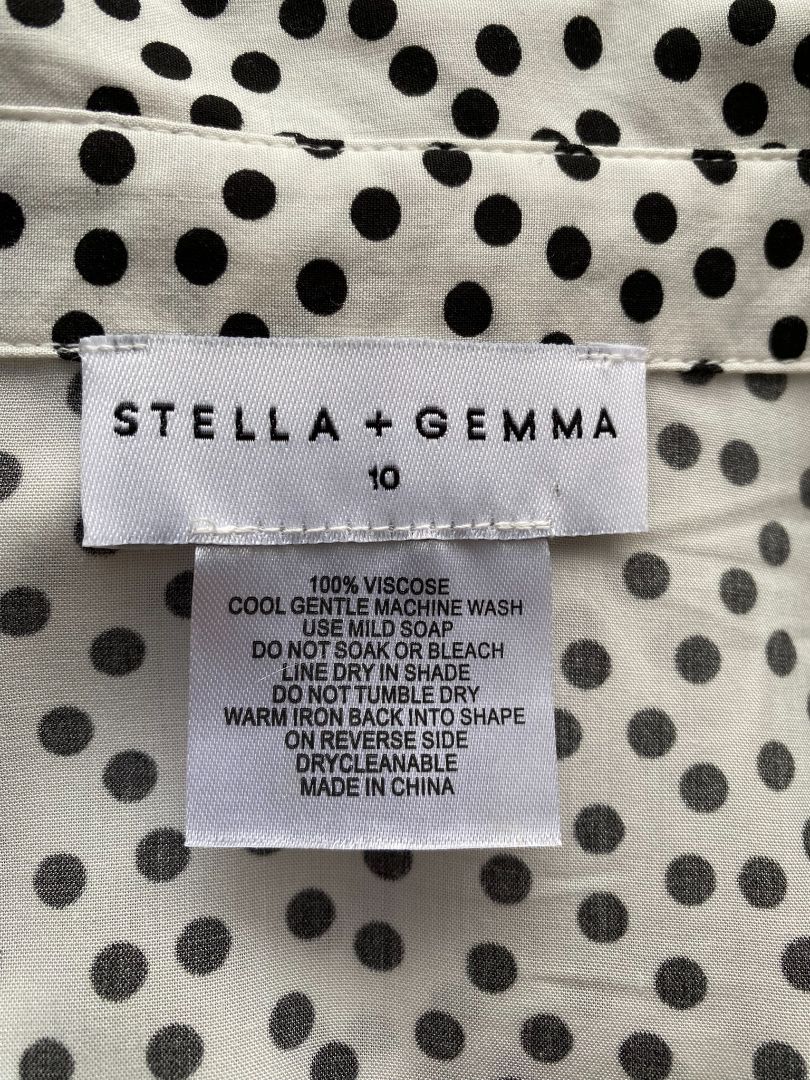 White & Black Stella + Gemma Dress, 10