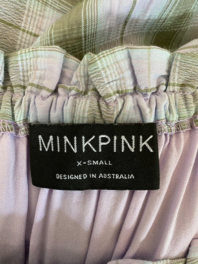 Multi Check Minkpink Dress, XS