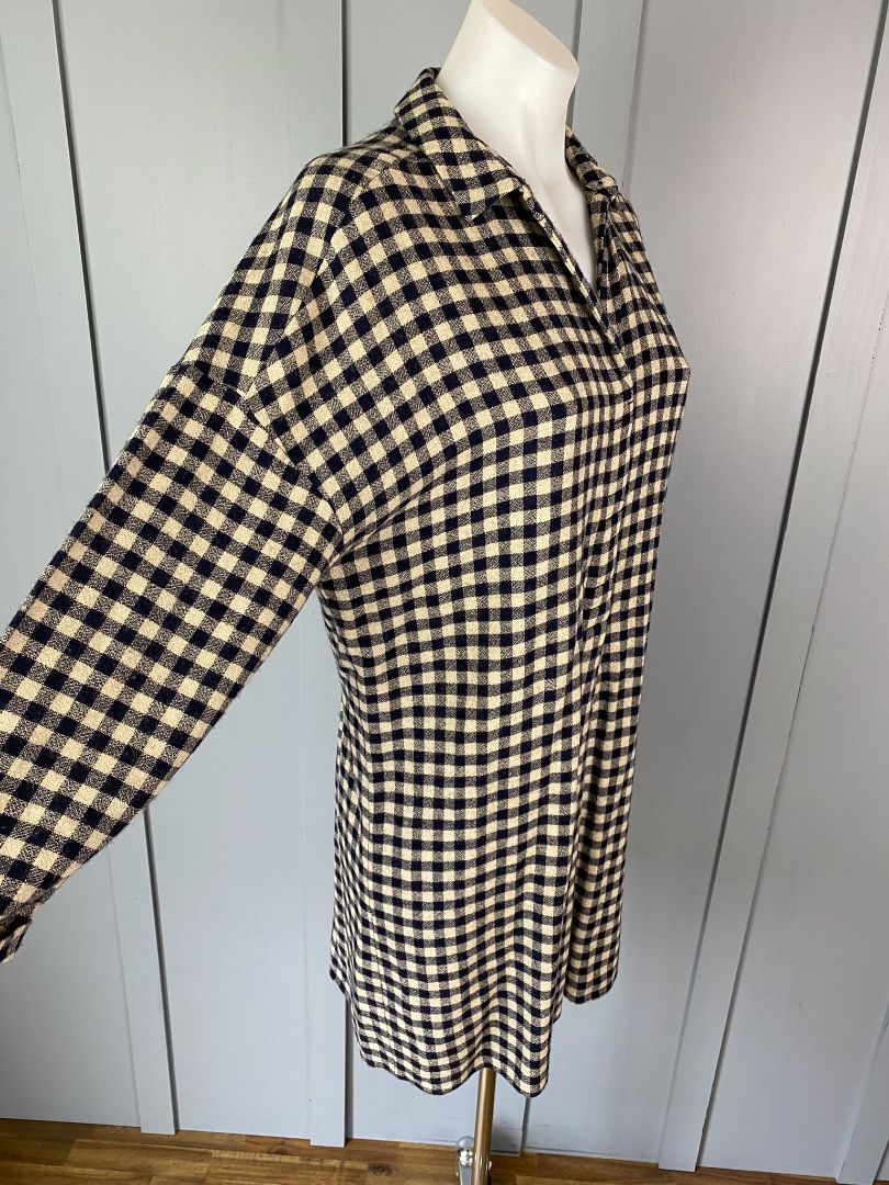 Navy check Zara Basic Dress/Tunic, S
