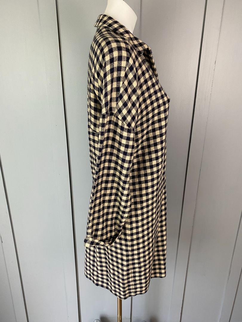 Navy check Zara Basic Dress/Tunic, S