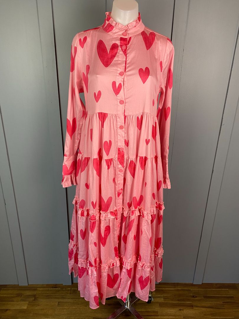Pink hearts Coop Dress, XS