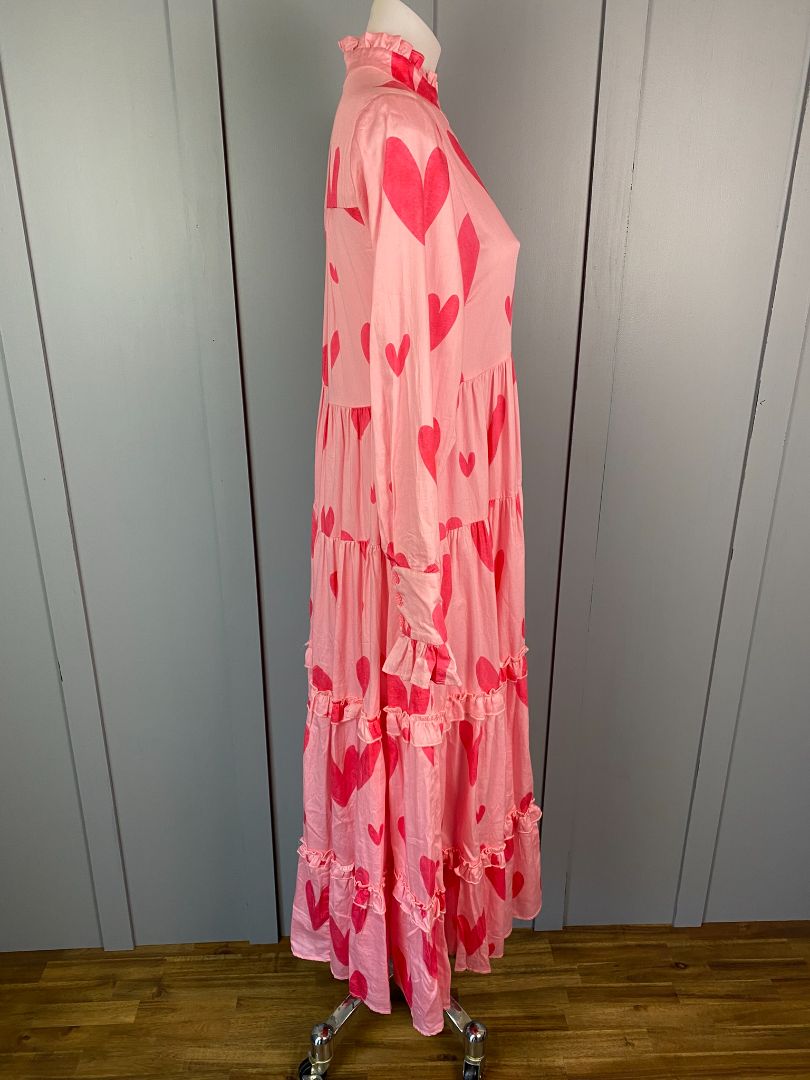 Pink hearts Coop Dress, XS