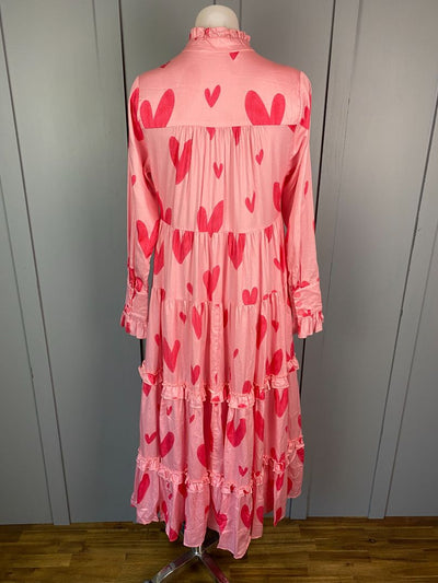 Pink hearts Coop Dress, XS